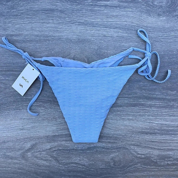 RVCA Daybreak Bandeau Bikini Top & Daybreak French Bikini Bottoms, iris - Picture 10 of 16